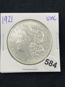 1921 UNC Morgan Silver Dollar Coin