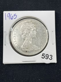 1965 Canadian Silver Dollar Coin