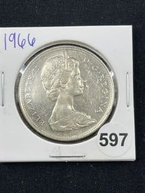 1966 Canadian Silver Dollar Coin