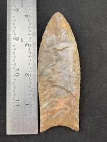 4" Clovis from Missouri Indian Artifact Arrowhead