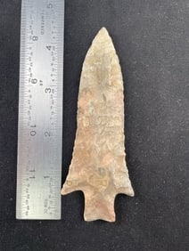 4 & 3/8" Etley from Missouri Indian Artifact Arrowhead