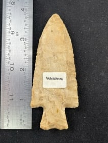 3 & 3/4" Hardin Indian Artifact Arrowhead