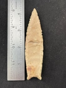 4 & 1/4" Cuberland Indian Artifact Arrowhead