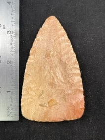 3 & 1/2" North Blade Indian Artifact Arrowhead