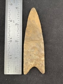 3 & 7/8" Clovis Indian Artifact Arrowhead