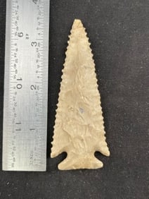 3 & 1/2" Texas Point Indian Artifact Arrowhead