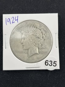 1924 Peace Silver Dollar Coin