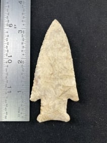 3 & 3/8" Hardin Indian Artifact Arrowhead