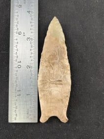 3 & 3/4" Cumberland Indian Artifact Arrowhead