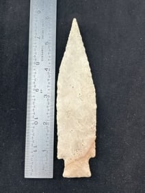 5 & 7/8" Etley from Missouri Indian Artifact Arrowhead