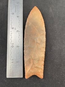 4 & 3/4" Clovis from Tennessee Indian Artifact Arrowhead