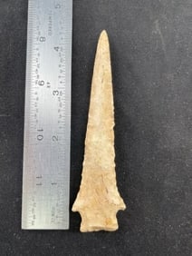 4 & 1/2" Drill Indian Artifact Arrowhead