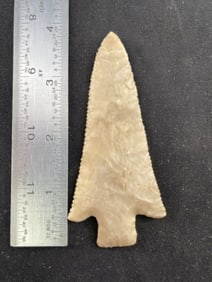 3 & 7/8" Hardin Indian Artifact Arrowhead