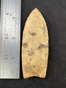 3 & 1/2" Clovis Indian Artifact Arrowhead