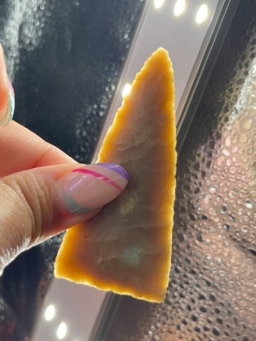 3 & 1/8" Texas Blade Indian Artifact Arrowhead (1 of 4)