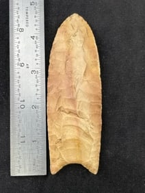 4 & 5/8" Clovis Indian Artifact Arrowhead