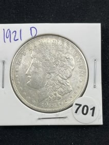 1921 D Morgan Silver Dollar Coin