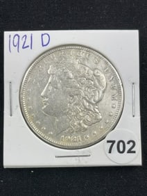 1921 D Morgan Silver Dollar Coin