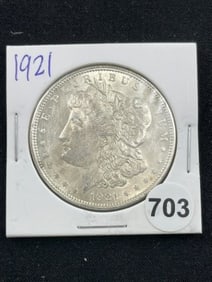 1921 Morgan Silver Dollar Coin