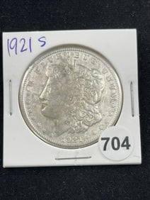 1921 S Morgan Silver Dollar Coin