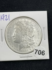 1921 Morgan Silver Dollar Coin