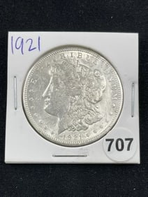 1921 Morgan Silver Dollar Coin