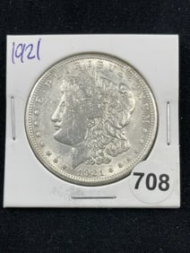 1921 Morgan Silver Dollar Coin