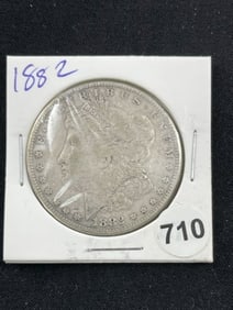 1882 Morgan Silver Dollar Coin