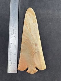 7 & 1/2" Ross Blade Indian Artifact Arrowhead