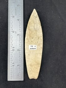 4 & 1/2" Agate Basin Indian Artifact Arrowhead