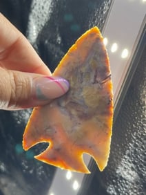 3 & 1/4" Colorful Hopewell Indian Artifact Arrowhead