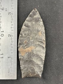 3 & 1/8" Clovis from Texas Indian Artifact Arrowhead