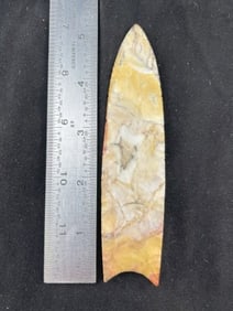 5 & 1/4" Colorful Clovis Indian Artifact Arrowhead