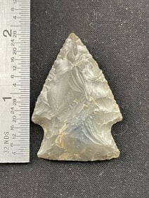 Side Notch Indian Artifact Arrowhead