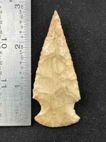 Side Notch Indian Artifact Arrowhead