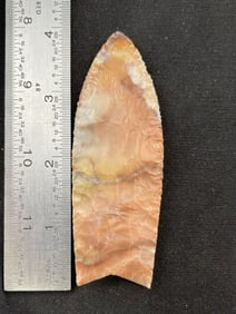 4" Clovis Indian Artifact Arrowhead