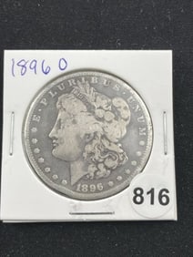1896 O Morgan Silver Dollar Coin