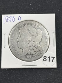 1890 O Morgan Silver Dollar Coin