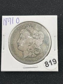 1891 O Morgan Silver Dollar Coin