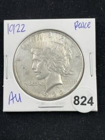 1922 Peace Silver Dollar Coin