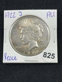1922 S Peace Silver Dollar Coin
