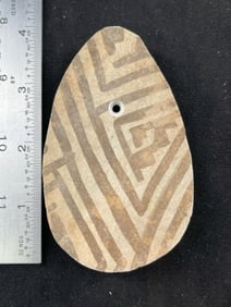 Pottery Pendant Indian Artifact Arrowhead