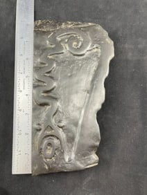 Engraved Paint Pallet Indian Artifact Arrowhead