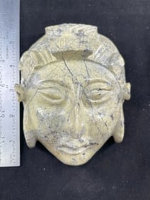 Pre-Columbian Stone Mask Indian Artifact Arrowhead