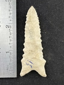 Dalton Indian Artifact Arrowhead