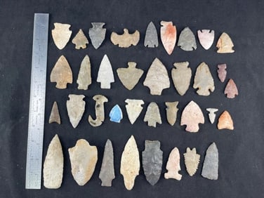 Group of Exceptional Points Indian Artifact Arrowhead
