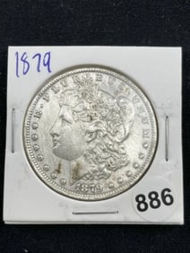 1879 Morgan Silver Dollar Coin