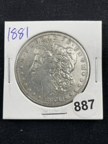 1881 Morgan Silver Dollar Coin