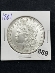 1881 Morgan Silver Dollar Coin