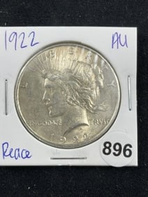 1922 Peace Silver Dollar Coin